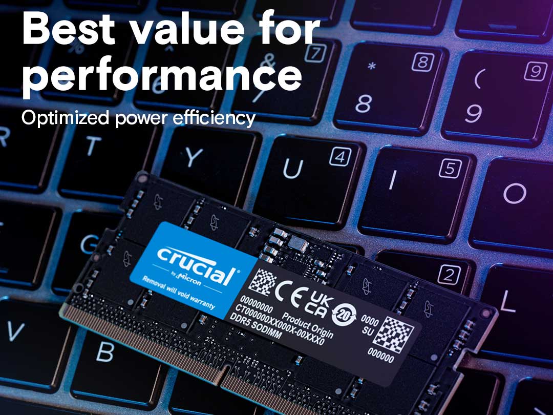 Crucial 64GB DDR5-5600 SODIMM - Low Cost Delivery | Mr Memory®