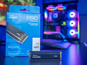2TB Crucial P510 2280 M.2 NVMe PCIe SSD with Heatsink