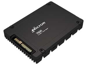 6.4TB Micron 7500 Max (Mixed-Use) SED U.3 (15mm) NVMe SSD