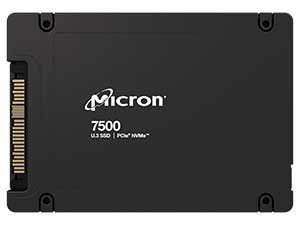 6.4TB Micron 7500 Max (Mixed-Use) SED U.3 (15mm) NVMe SSD