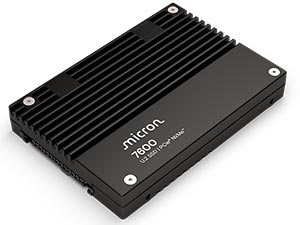 12.8TB Micron 7600 MAX (Mixed-Use) U.2 (15mm) NVMe Enterprise SSD