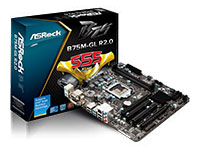 ASRock Motherboard B75M-GL R2.0