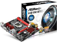 ASRock Motherboard H81M BTC