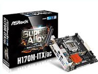 ASRock Motherboard H170M-ITX/ac