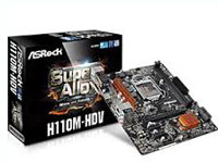 ASRock Motherboard H110M-HDV