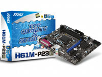 MSI (Micro-Star) Motherboard H61M-P23
