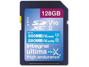 Integral 128GB UltimaPro X2 SD / SDXC Card - V90 UHS-II