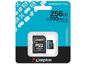 Kingston 256GB Canvas Go! Plus microSD Card - V30 UHS-I