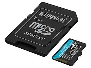 Kingston 512GB Canvas Go! Plus microSD Card - V30 UHS-I