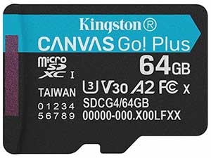Kingston Canvas Go! Plus microSD Card - V30 UHS-I