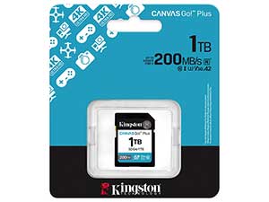 Kingston 1TB Canvas Go! Plus SD Card - V30 UHS-I