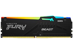 16GB Kingston FURY Beast RGB DDR5 5600MHz DIMM Black