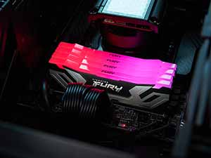 48GB Kit (2x24GB) Kingston FURY Renegade RGB DDR5 8400MHz CUDIMM Black