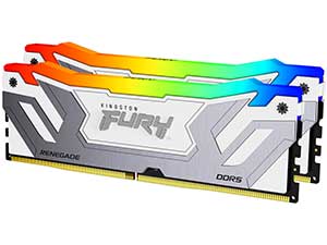 48GB Kit (2x24GB) Kingston FURY Renegade RGB DDR5 8400MHz CUDIMM White