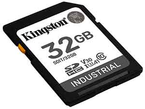 Kingston 32GB Industrial SD Card - V30 UHS-I U3 A1
