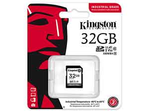 Kingston 32GB Industrial SD Card - V30 UHS-I U3 A1