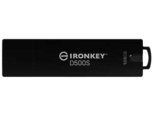 Kingston 128GB IronKey D500S FIPS 140-3 Encrypted USB Flash Drive