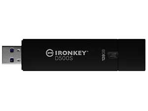 Kingston 128GB IronKey D500S FIPS 140-3 Encrypted USB Flash Drive