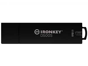 Kingston 512GB IronKey D500S FIPS 140-3 Encrypted USB Flash Drive