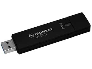 Kingston 512GB IronKey D500S FIPS 140-3 Encrypted USB Flash Drive