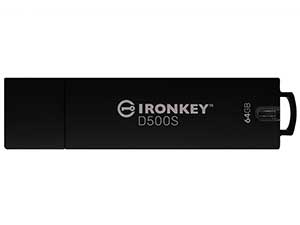 Kingston 64GB IronKey D500S FIPS 140-3 Encrypted USB Flash Drive