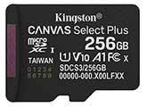 Kingston 256GB Canvas Select Plus microSD UHS-I Card