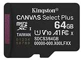 Kingston 64GB Canvas Select Plus microSD UHS-I Card