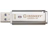 Kingston 64GB IronKey Locker+ 50 Encrypted USB Flash Drive